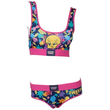 

Looney Tunes Tweety Bird Sassy and Cute Sports Bra and Panty Set-Medium (32-34)