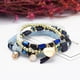 thumbnail image 1 of Juego de 4 pulseras Yuyangstore con abalorios elásticos y de borlas a la moda bohemia, azul, 1 of 7