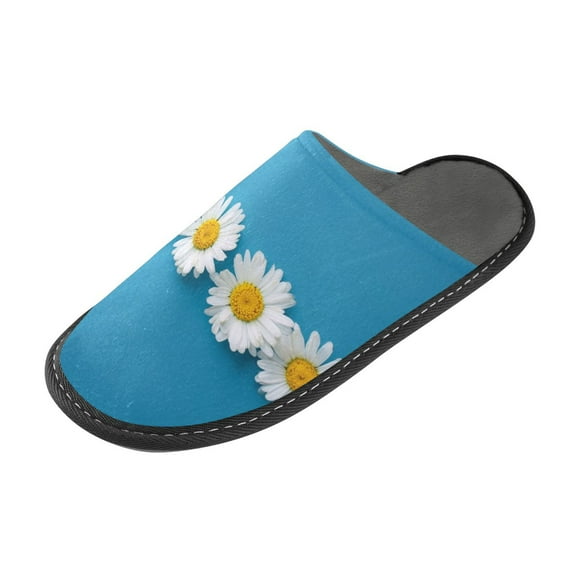 IAUYY Memory Foam House Slippers Suitable for Both Men and Women. Comfortable, Anti-Slip Plush Flat-Bottomed Slippers The Best Holiday Gift Looking Down