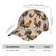 thumbnail image 2 of Fotbe Rooster Gorro Clásico de Béisbol, Gorra Ajustable con Broche Snapback, Gorro de Exterior de Algodón Suave, 2 of 6