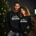 thumbnail image 2 of EcoLoom Crown Me Font Queen Midweight Crewneck Sweatshirt Black-L, 2 of 4