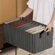 thumbnail image 3 of Caja de almacenamiento de ropa con marco de metal plegable con tiras negras, caja de almacenamiento de pantalones de gran capacidad, 3 of 3