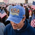 thumbnail image 4 of America 250th Birthday Hat Rose USA Pattern 250 Years Anniversary Adjustable Baseball Cap for Men Women, 4 of 4
