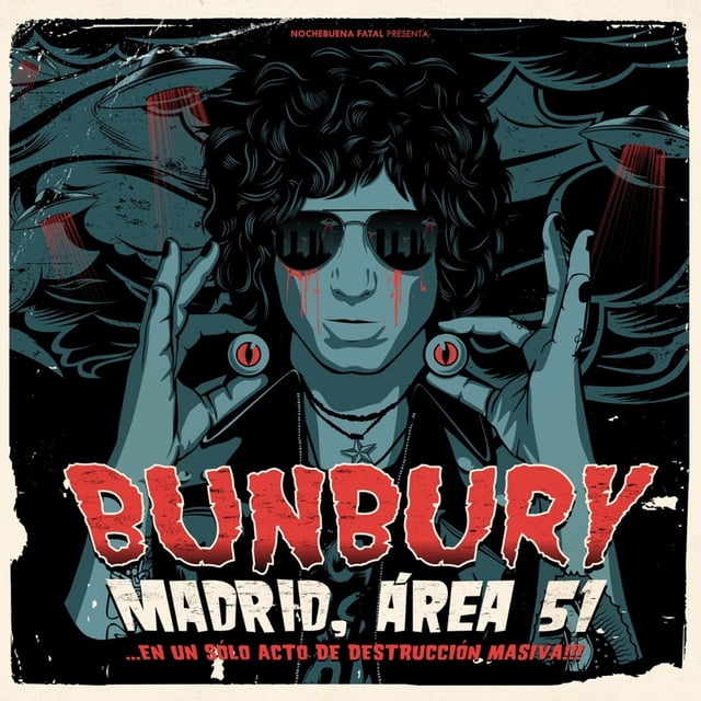 Madrid Área 51 En Vivo Enrique Bunbury 2 Discos CD + 2 DVD Warner Bros Nuevo