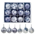 thumbnail image 1 of MesaSe Boules Suspendues Miniatures en PVC Rouge Petites Boules de Noël 12 Unités, 1 of 9