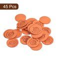 thumbnail image 3 of Etiquetas de Cuero Microfibra Unique Bargains 45uds 25mm Diámetro Naranja, 3 of 6