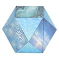 thumbnail image 4 of Caja de cambio de forma geométrica 3D, juguete de rompecabezas transformador de forma magnética, divertido alivio del estrés para niños y adultos, color azul, 4 of 5
