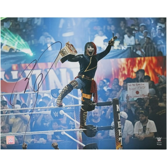Asuka World Wrestling Entertainment Autographed 16" x 20" 2023 Night of Champions Photograph - Fanatics Authentic Certified