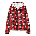 thumbnail image 4 of WXLWZYWL Oversized Hoodie for Women Zip Up Christmas Bell Y2K Fleece Long Sleeve Jacket Coat Xmas Sweatshrits, 4 of 5