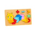 thumbnail image 4 of Rompecabezas de números, rompecabezas de madera para niños, juguete de clasificación de formas y colores, desarrollo temprano Oruga, 4 of 9