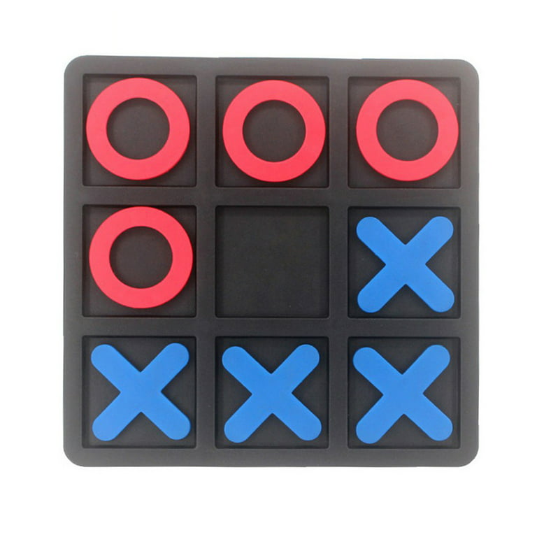 Tic Tac Toe Game Board Classic Board Game for Giant Connect 4 game Indoor  Family Toys Set for Children/ Adults,Coffee Table Home Decor,5.9 X 5.9 