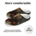 thumbnail image 6 of KLL Palatial Style Flower Rabbit Pattern Adult Unisex Cozy Slippers,Fuzzy Slip-on Slippers TPR Sole Slippers Comfort Plush Home Footwear for Indoor & Outdoor-13, 6 of 7