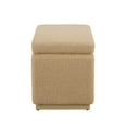 thumbnail image 6 of Linon Elta Rectangle Storage Ottoman, Tan, 6 of 12