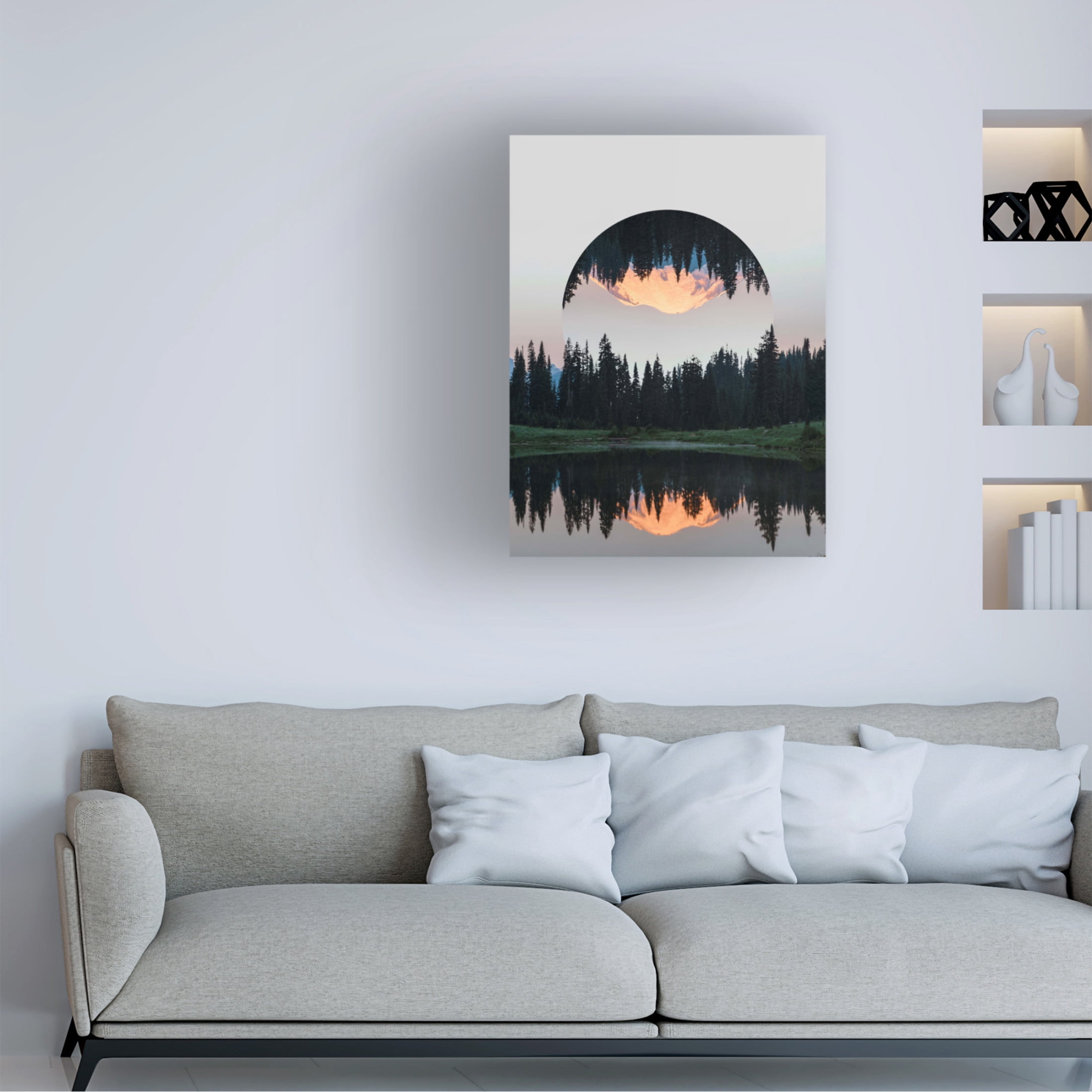 Trademark Fine Art Vision Studio  Western Treetops I Canvas Wall Art