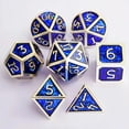 thumbnail image 2 of The DND Metal Polyhedral Dice Set, a 7-piece set, is perfect for Dungeons and Dragons role-playing board games and makes a wonderful holiday party gift and decoration., 2 of 4