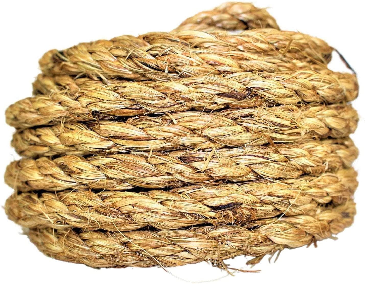 GCP Products Manila Rope 3/4In X 100Ft, Twisted Hemp Rope 3/4Inch