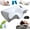 Gray, variant on Doreve Cloudfaser Pillow, Memory Foam Cervical Pillow, Ergonomic Orthopedic Contour, for Side, Back and Stomach Sleepers (Black)