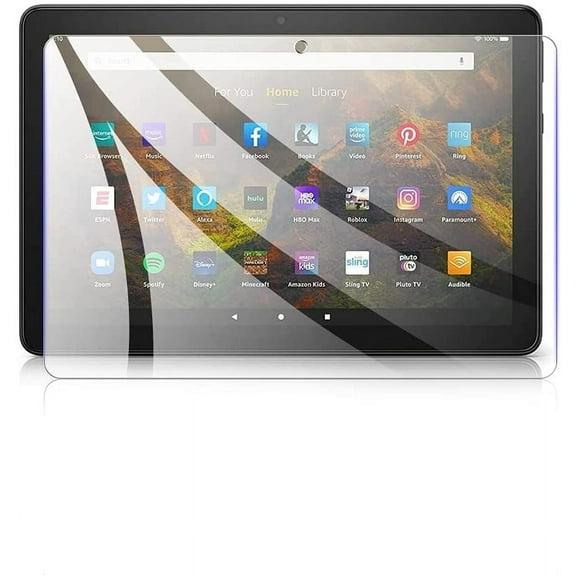 SOATUTO For Amazon Fire HD 10 2021 Tablet Screen Protector,Fire HD 10 Kids/Fire HD 10 Kids Pro/Fire HD 10 Plus Tablet 10.1 Inch Screen Protector Tempered Glass HD No Bubble 9H Anti-Scratch (1 Pcs)