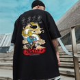 thumbnail image 5 of Camiseta de manga corta de anime japonés para hombre, camisetas de algodón estampadas de verano, ropa de calle informal Y2K, camiseta holgada para hombre, 5 of 5