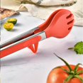 thumbnail image 4 of Kitchen Tong Silicone Cooking Barbecue Salad Bread Stainless Steel Handle, 4 of 12