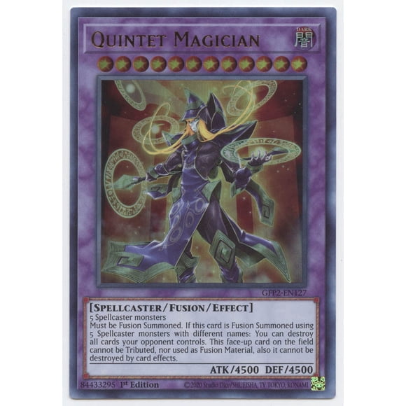 Tarjeta coleccionable Yu-Gi-Oh! Quintet Magician Ultra Rare, primera edición