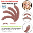 thumbnail image 1 of Summer Clearance!4pc Temporary Smile Comfort Fit Cosmetic Teeth Denture Glue for Denture Teeth,4pc Temporary Smile Comfort Fit Cosmetic Teeth Denture Glue for Denture Teeth, 1 of 4