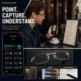 thumbnail image 6 of GenXenon AI Translator Glasses,Real-Time 164 Language Translation,Rimless Photochromic Smart Sunglasses,Bluetooth 6.0 Open-Ear Audio,Hands-Free Calling & Music for Men Women Work Travel, 6 of 11