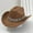 Brown, variant on HNMKIU Elegant Western Cowboy Hat With Sparkling Rhinestone Fringe For Stylish Men And Women Casual Party Jazz Wear Grey,One Size