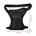thumbnail image 2 of Yucurem Drop Legs Bags Multiple Pockets Fashion Hip Waist Pack for Riding Bicycle Bags (Black), 2 of 6