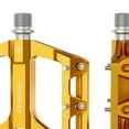 thumbnail image 6 of funtasica 2 Pieces Mountain Bike Pedals Bicycle Flat Pedals High Performance Sealed Bearing Lightweight Easy to Install for Repair Gold, 6 of 6