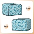 thumbnail image 3 of Gaeub Winter Warmth Blue Knitted Print 4 Slice Toaster Cover,Bread Machine Cover,Dustproof Fingerprint Protectors and Greasy Protection Anti-sputtering, 3 of 7