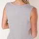 thumbnail image 5 of Blusa informal de verano gris sin mangas con cuello en V y bolsillos para mujer, talla XL, 5 of 7
