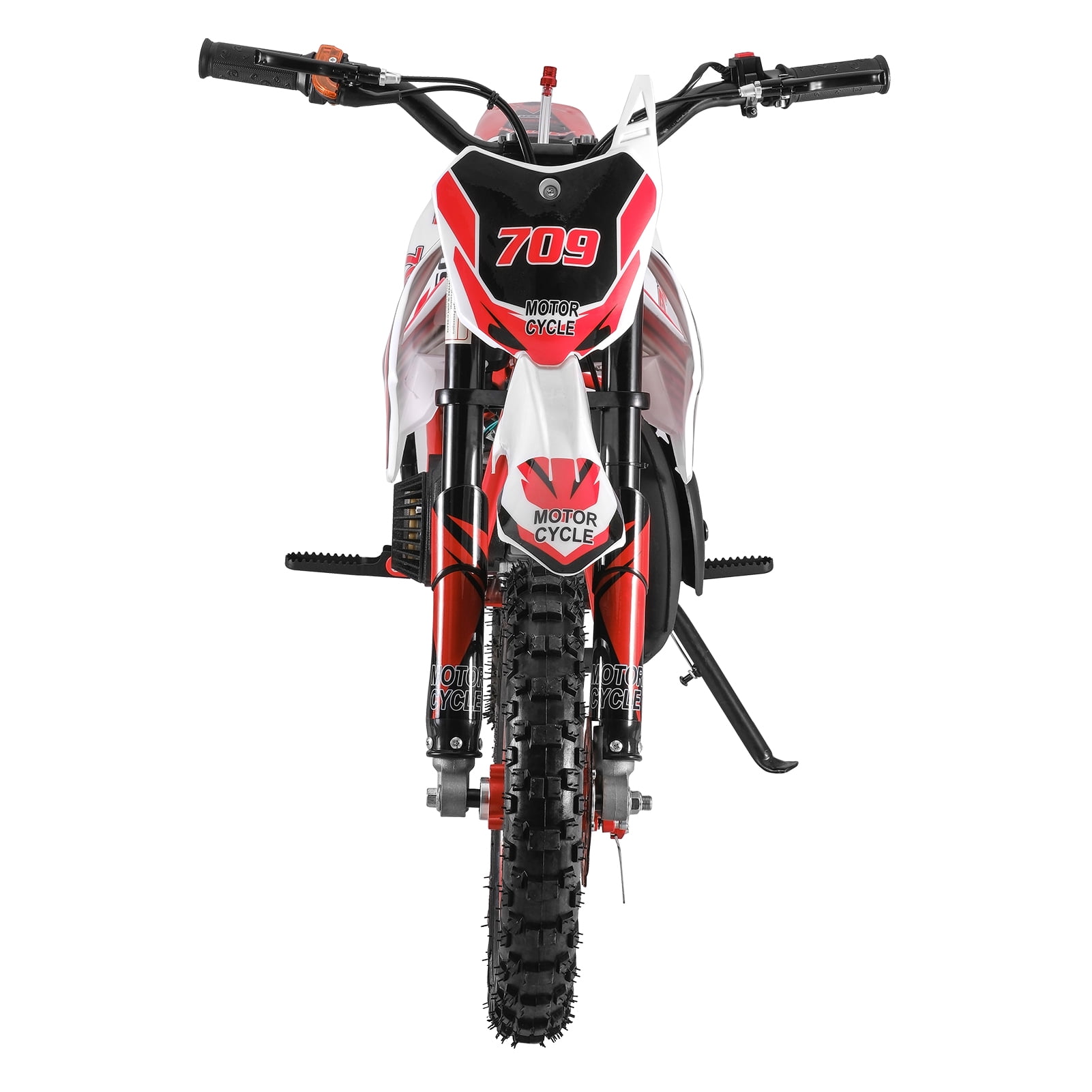 WETLA 49cc 2-Stroke Kids Dirt Bike, Gas Power Motocross, Off Road Mini Motorcycle, Pocket Motorbike with Front Rear Disc Brakes, Racing Max Speed 30KM/H (Red)