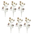 thumbnail image 3 of Melrose Thistle Foliage Artificial Sprays - 27.5" - Purple and Green - Set of 6, 3 of 3