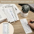 thumbnail image 4 of Reusable My Chores Checklist Daily Planner Memo Plastic Board Chore Chart Responsibility Behavior for Kid Self-discipline Card White-to do list, 4 of 6
