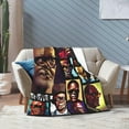 thumbnail image 6 of Samuel L Jackson Blanket Flannel Soft Throw Blankets for Bedroom Livingroom Sofa Home 40""X30"", Black, 6 of 6