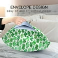 thumbnail image 7 of GZHJMY St. Patrick's Day Clover Satin Pillowcase, Soft Breathable Silk Pillow Case with Envelope Closure for Hair and Skin, Queen Size 30 x 20 Inch Home Decor, 7 of 7