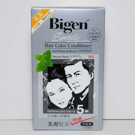 Natural Black 881 - Bigen Speedy Hair Color Conditioner | Walmart Canada