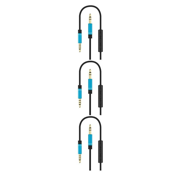 Methold Sistema estéreo para automóvil Cable Computadora Auriculares Manos libres Llamada telefónica Control de cable Conector de 3,5 mm Cable de Type7 NO7