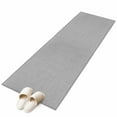 thumbnail image 2 of Gray 2x6 Kitchen Runner Rug, Farmhouse Burlap Solid Grey Color Modern Linen Texture Non-Skid Rubber Backing Large Rectangle Rugs - Living Room Bedroom Home Office, Indoor Floor Carpets Washable Rug, 2 of 9
