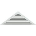 thumbnail image 4 of Ekena Millwork 56"W x 28"H Triangle Gable Vent (68 1/8"W x 34"H Frame Size) 12/12 Pitch Functional, PVC Gable Vent with 1" x 4" Flat Trim Frame, 4 of 14