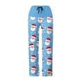 thumbnail image 5 of Antqov Womens Pajama Pants, Christmas Print Drawstring Fashionable Straight Pants, Home Festive Gatherings Comfortable Casual Pants, 5 of 6