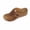 Brown, variant on XUNKUSGA Sandals for Women Casual Summer Arch Support Flip Flops for Women Classic Non-Slip Leather Beach Slides Sft Comfortable Dressy Sandals Women,Black