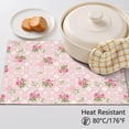 thumbnail image 5 of Placemat, Pioneer Flower Floral Print Pattern Place Mats Table Mat Set Of 2, PVC Washable Placemats for Party Kitchen Dining Decoration, 18x12 Inch, Fade Resistant, 5 of 6