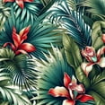 thumbnail image 6 of PIKWEEK Hawaii Aloha Tropical Flowers Print Colorful Round Tablecloth White, 6 of 8