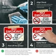 thumbnail image 3 of No Smoking Within 25 Feet Of Building Entrance Sign, No Smoking Sign,, 3 of 8