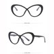 thumbnail image 2 of Gafas de espejo planas con degradado azul claro y 8 personalidades para mujer, 2 of 2