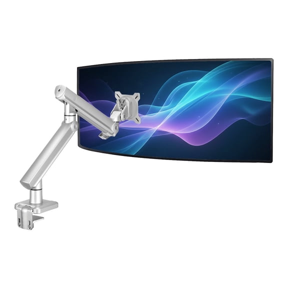 SIIG MTPRO Heavy Duty Desk Mount Single Monitor Arm - Up to 49?, 4.4 - 44 lbs