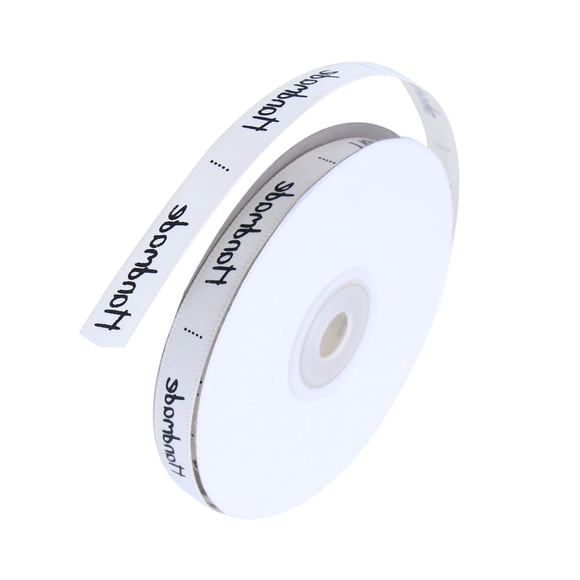 RUNROTOO Custom Printed Ribbon Polyester Satin Ribbon Beige 1Set Package DIY Craft Wrapping
