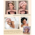 thumbnail image 4 of YANIBEST Adjustable Silk Bonnet for Sleeping Women Double Layer Satin Bonnet Reduce Friction Prevent Frizz Natural Curly Hair, 4 of 7